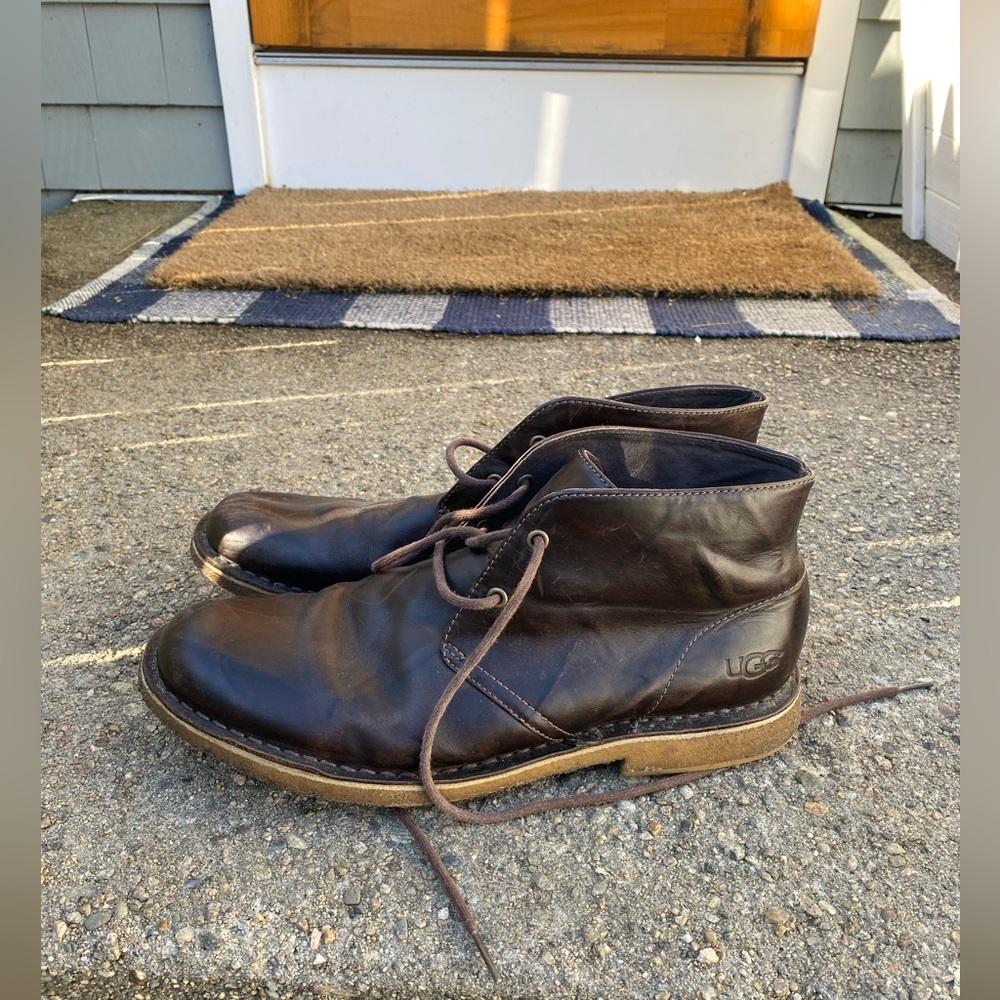 Mens Brown Leather UGG Boots